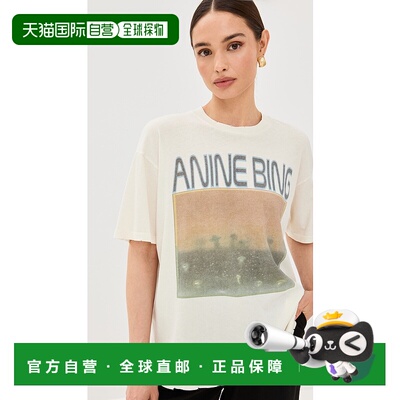 香港直邮ANINE BING 女士 Cade Mushrooms T恤 white白色 舒适时