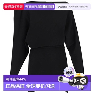 香港直邮KHAITE 53294059 女士 连衣裙 black黑色 JUNIPER 1h可退