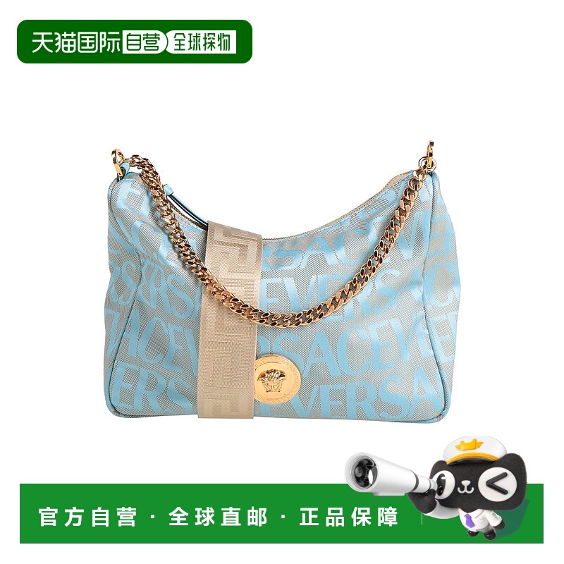 1h可退 香港直邮潮奢 Versace 范思哲 女士 Bags 斜挎包 blue蓝色
