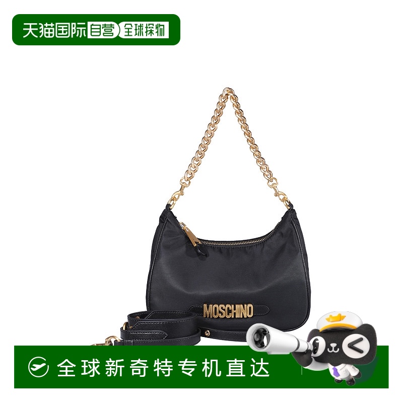 1h可退 香港直邮MOSCHINO 女士单肩包 740982021555 CO 黑色 Mosc