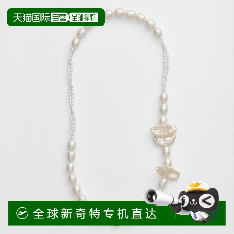 日潮跑腿Agete阿卡朵 金珍珠项链 10252116230