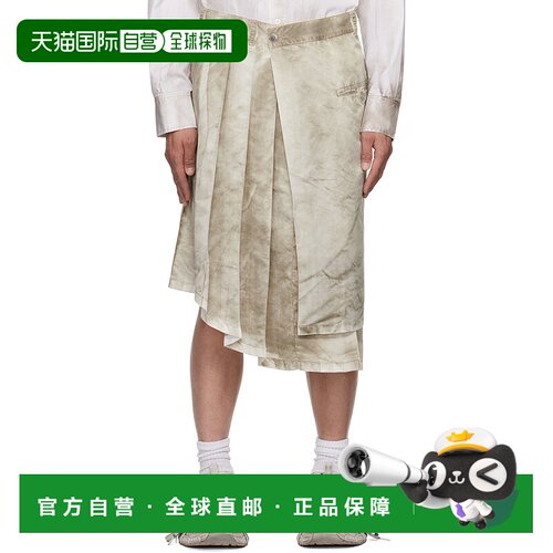 1h可退 香港直邮潮奢 Feng Chen Wang 男士 灰色 Sandwashed Nylo