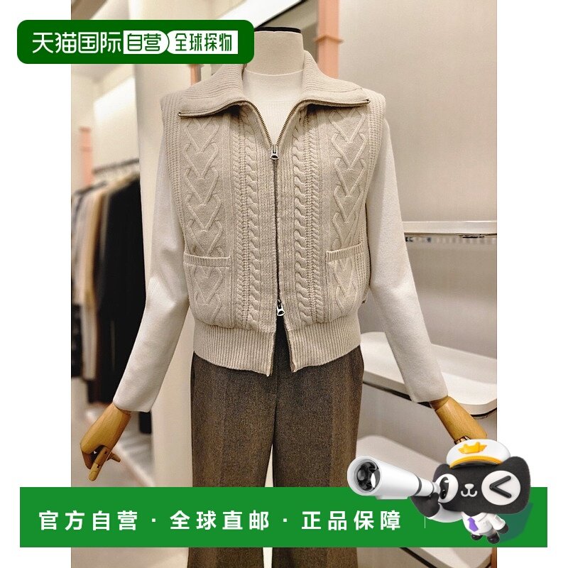 韩国直邮[ITMICHAA] 女性针织鹅毛羽绒马甲 (ITOAWPD700)羊绒