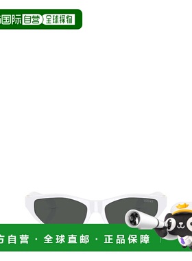 香港直邮VERSACE 女士太阳镜 VE4491U31487 AW2025 白色 全框太阳