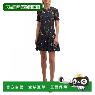 雪纺连衣裙 renta短袖 美国奥莱直 海军蓝多色 oscar 自营