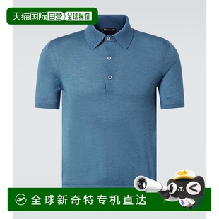 Ford 福特 香港直邮Tom 汤姆 000998 男士 羊绒真丝Polo衫
