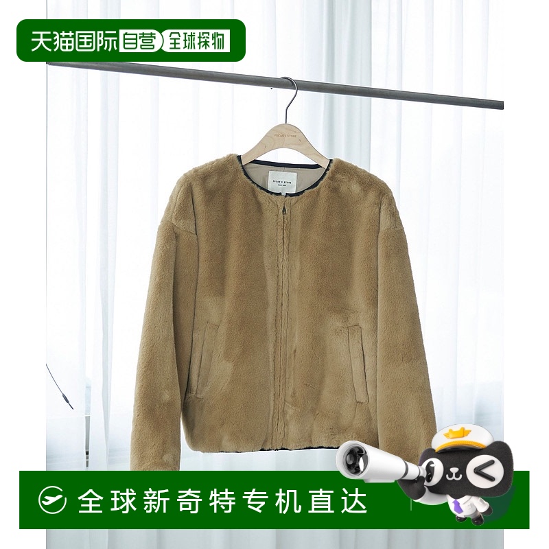 1h可退 日本直邮FREAK'S STORE 女士无领仿皮草短款外套 11532489