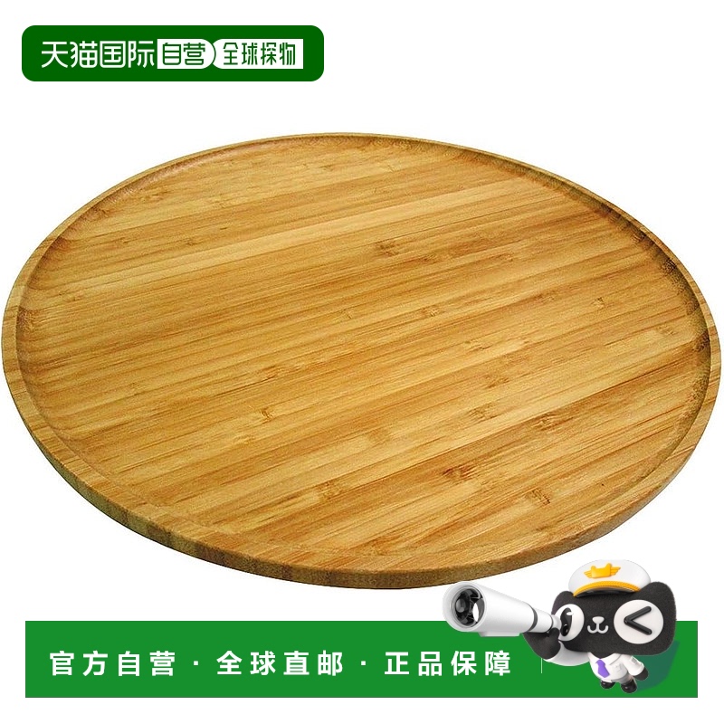 【日本直邮】Captain Stag鹿牌 TAKE-WARE竹制圆餐盘28cm UP-2548