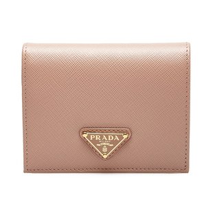 女士淡粉色皮革短款 PRADA QHH 1MV204 F0236 钱包