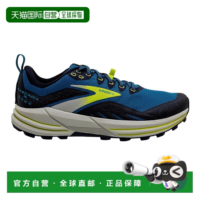 自营Brooks Cascadia 16 Mykonos Blue / Peacoat / Lime  110376