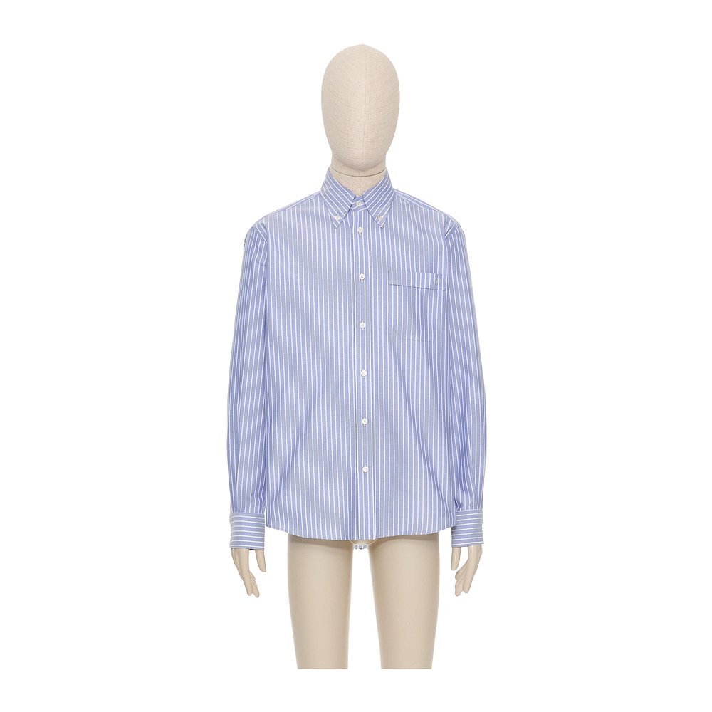 VALENTINO 男士衬衫 VABQ35AL0PG8 SS2025 蓝色 长袖衬衫