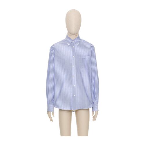 VALENTINO 男士衬衫 VABQ35AL0PG8 SS2025 蓝色 长袖衬衫