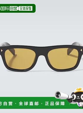 1h可退 香港直邮Prada 普拉达 男士 徽标方框太阳眼镜 black黑色