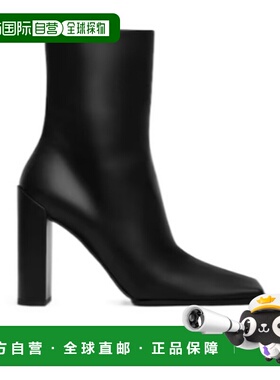 香港直邮Alaia 方头短筒靴 AA302009I052高跟短靴