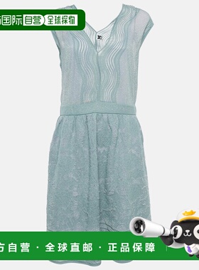 自营M Missoni Blue Sea Shell Lurex Knit Short Skirt - blue