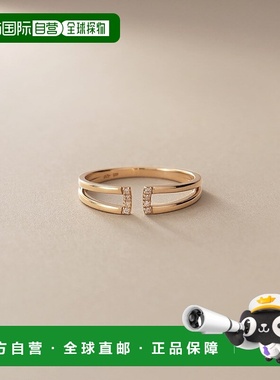 日潮跑腿COCOSHNIK K10 钻石拱线开口戒指 大号（16 码） 405-663