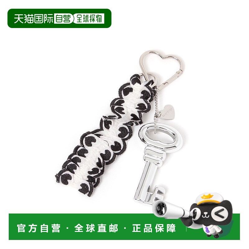 1h可退 日本直邮tiny 女士 心形合金钥匙扣吊饰 半透明设计 可爱