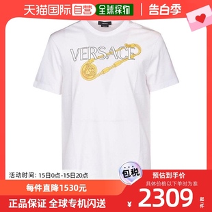 Safety 1001 Pin 范思哲 男士 Versace logo印花T恤 香港直邮潮奢