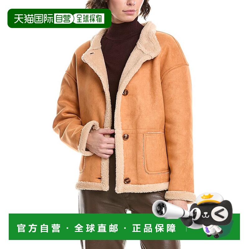 自营Pascale La Mode羊毛大衣-棕色 美国奥莱直发