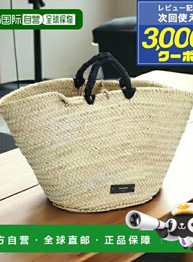 日本直邮Zeus + Dione 草编包 女士拉菲草/稻草/棉花 ACBA459 BEI