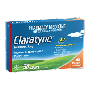 澳大利亚直邮澳洲Claratyne开瑞坦抗过敏片进口氯雷他定药品30粒