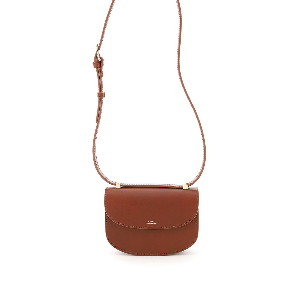 A.P.C. 女士斜挎包 PXAWVF61415CAD 棕色 Geneve 迷你斜挎包