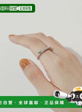 1h可退 日本直邮SMELLY 女士 不锈钢立体交叠戒指 SM462KC019