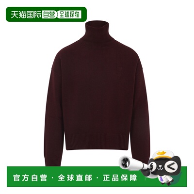 香港直邮Ami Paris 男士针织毛衣 UKS821KN0071692 AW2025 红色
