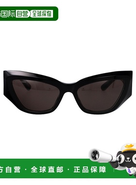 香港直邮BALENCIAGA 女士太阳镜 BB0444S002 AW2025 黑色 Sunglas