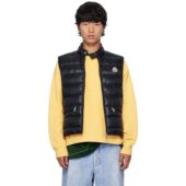 羽绒马甲 Moncler J20911A1070053029 海军蓝 Gui 盟可睐 男士