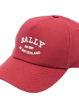 自营BALLY 6300190 红色棒球帽 潮流穿搭时尚休闲高级感正品 美国