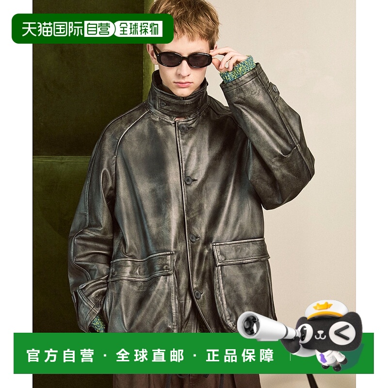 1h可退 日本直邮MAISON SPECIAL 男女同款 羊革 翻领单排扣休闲夹