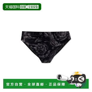 范思哲 versace 女士 黑色 三角内 1h可退 Barocco 香港直邮潮奢