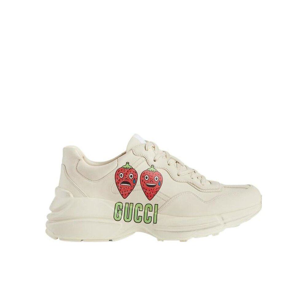 Gucci Rhyton系列草莓印花休闲运动鞋 699292DRW00