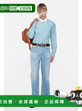 欧洲直邮ACNE (2025) 纽扣衬衫条纹长袖