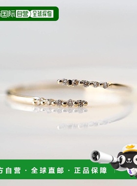 1h可退 日本直邮cui-cui 世界小钻石 戒指 K10YG 黄金 754754
