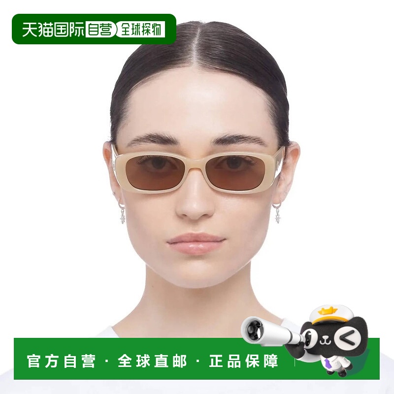 自营 le specs虚幻矩形拿铁太阳镜 美国奥莱直发