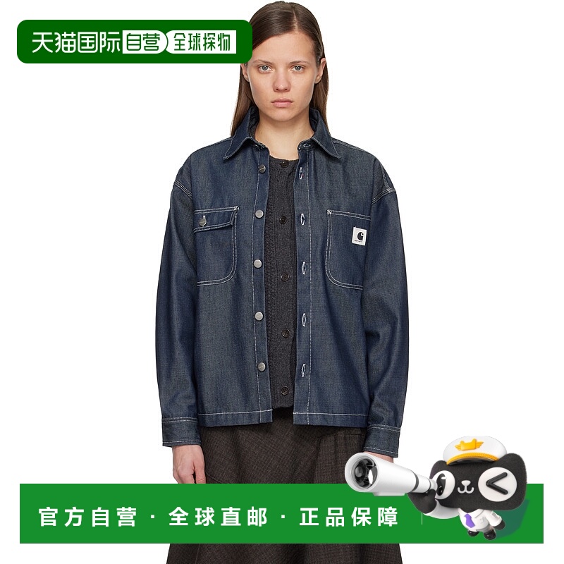香港直邮CARHARTT WIP 女士 蓝色 Louis 牛仔夹克 I0363190101