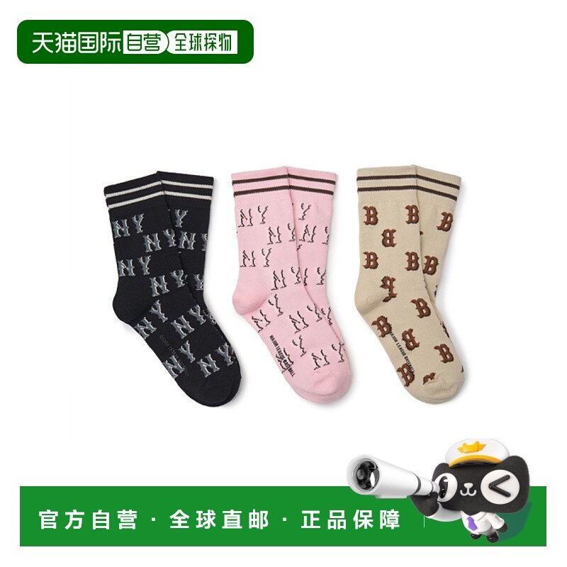 韩国直邮MLB KIDS 儿童袜子(0-16岁)7ASOM034N-00BKS儿童