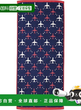 【日本直邮】丸真 全棉毛巾 JAL 日本航空 夜间航班34×80cm运动