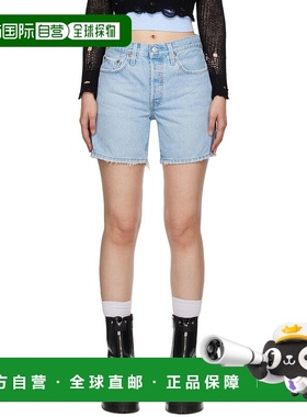 1h可退 香港直邮潮奢 Levi'S 李维斯 女士 蓝色 501 Mid Thigh 牛