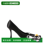 香港直邮潮奢 女士 Jimmy 1h可退 Choo 周仰杰 浅口鞋 black黑色