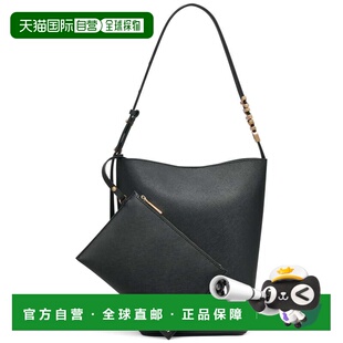 自营dknyAvril Bucket Bag - black/gold 美国奥莱直发