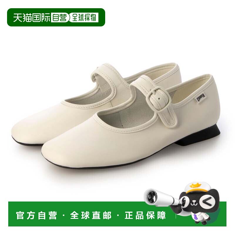 日本直邮Camper 平底鞋 白色单鞋玛丽珍鞋图片