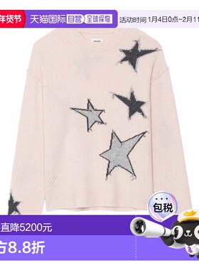 欧洲直邮zadig & voltaire 女士 针织衫长袖羊绒毛衣