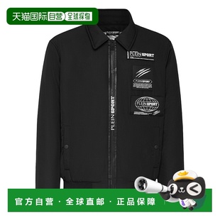 黑色 sport尼龙飞行员夹克全球速递版 美国奥莱直发 plein 自营