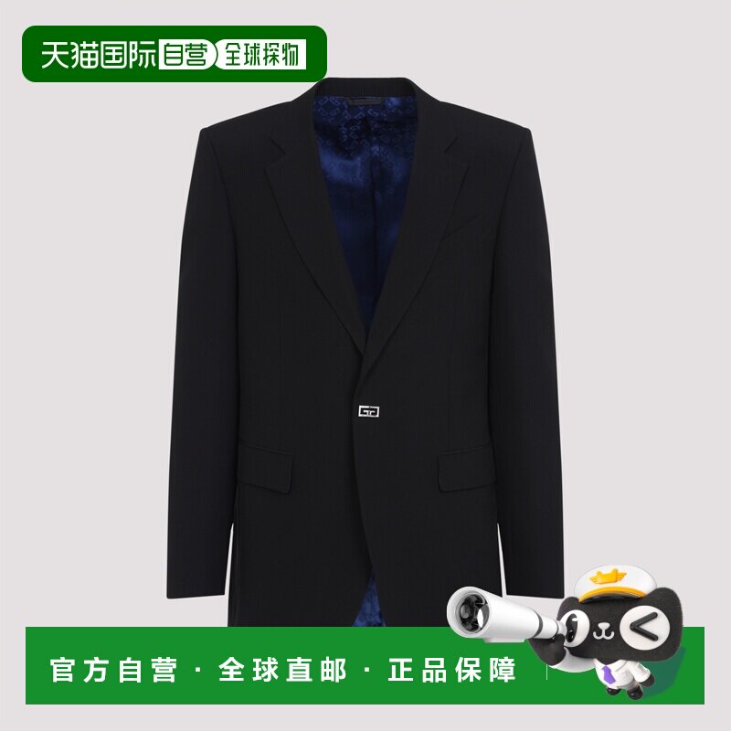 1h可退 香港直邮GIVENCHY 男士夹克 BM30HF14DL001 SS2025 黑色
