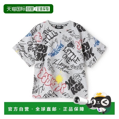 1h可退 日本直邮XLARGE KIDS 儿童涂鸦图案短袖T恤 9452201