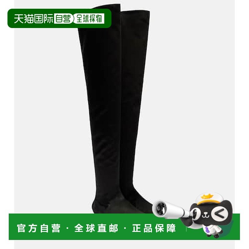 1h可退 香港直邮The Row 女士 Awar 绸缎过膝靴子 black黑色 舒适