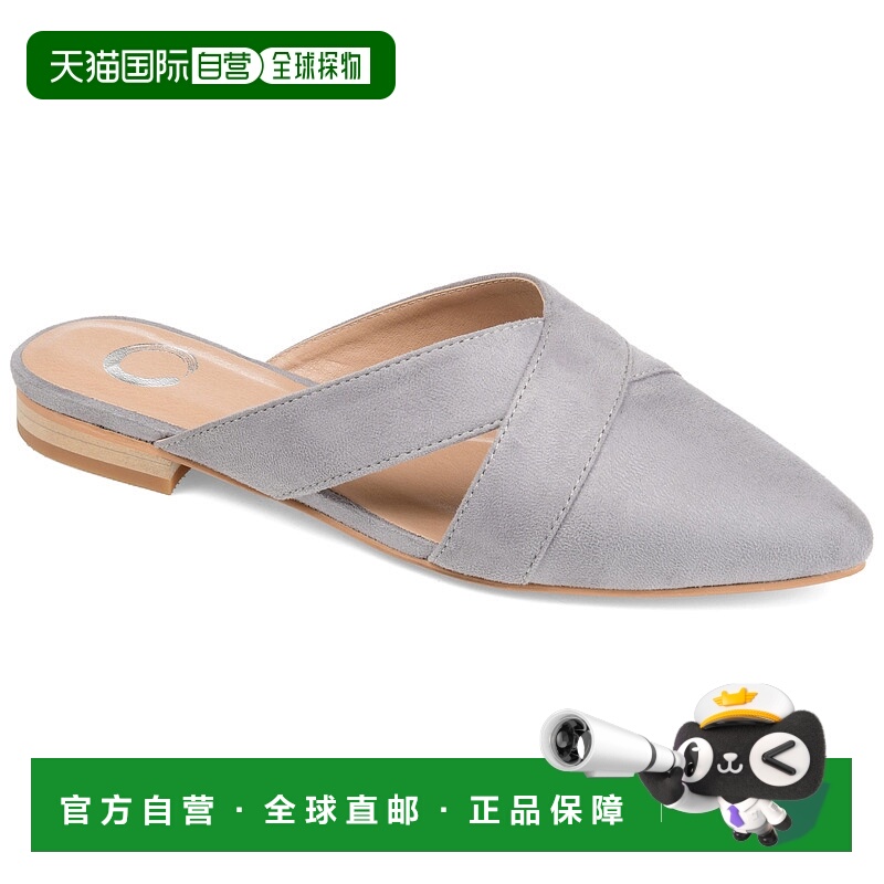 自营 Journee Collection 女士 Giada 穆勒鞋 - 灰色 美国奥莱直
